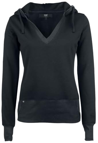 Black Premium by EMP Damen schwarzer Hoodie mit Daumenlöchern L von Black Premium by EMP