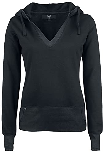 Black Premium by EMP Damen schwarzer Hoodie mit Daumenlöchern XL von Black Premium by EMP