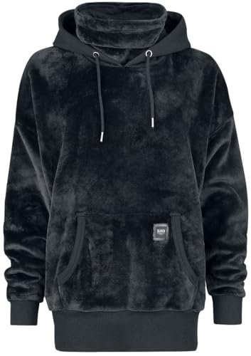 Black Premium by EMP Damen schwarzer Kapuzenpullover mit hohem Kragen XXL von Black Premium by EMP