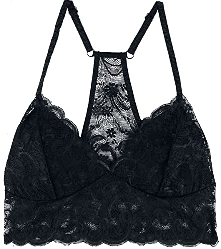 Black Premium by EMP Damen schwarzes Bustier aus Spitze M von Black Premium by EMP