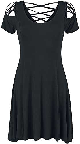 Black Premium by EMP Damen schwarzes Kleid mit Schnürung XXL von Black Premium by EMP