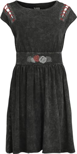 Black Premium by EMP Damen schwarzes Kleid mit verwaschenem Look M von Black Premium by EMP