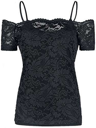 Black Premium by EMP Damen schwarzes T-Shirt aus Spitze XL Black Premium by EMP Damen schwarzes T-Shirt aus Spitze XL von Black Premium by EMP