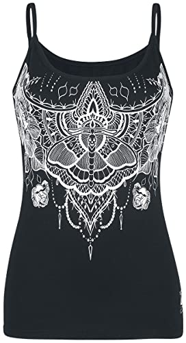 Black Premium by EMP Damen schwarzes Top mit Print 3XL von Black Premium by EMP