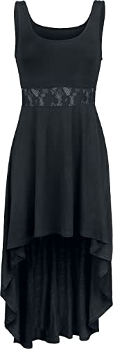 Black Premium by EMP Damen schwarzes Vokuhila Kleid mit Spitze L von Black Premium by EMP