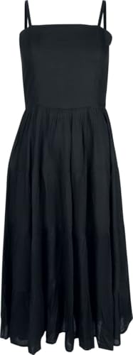 Black Premium by EMP Damen schwarzes mittellanges Kleid mit verstellbaren Trägern XL von Black Premium by EMP