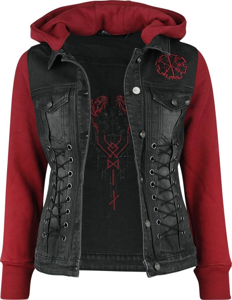 Black Premium by EMP Denim Soul Übergangsjacke schwarz rot in XXL von Black Premium by EMP