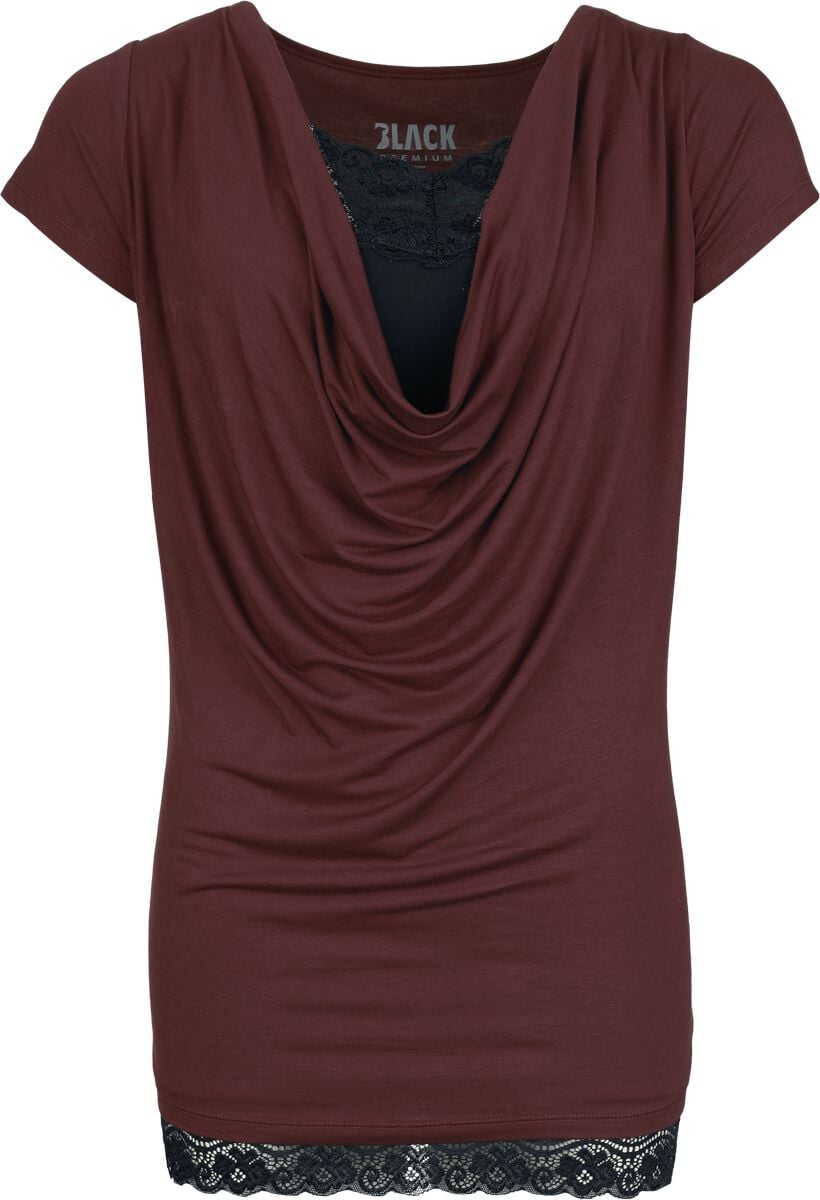 Black Premium by EMP Double Pack T-Shirt and Top T-Shirt bordeaux schwarz in XL von Black Premium by EMP