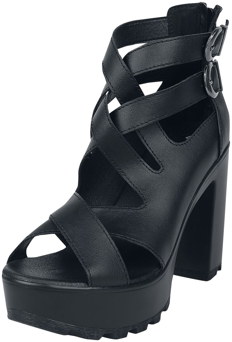 Black Premium by EMP - Gothic High Heel - High Heels mit Riemen - EU37 bis EU41 - für Damen - Größe EU37 - schwarz von Black Premium by EMP