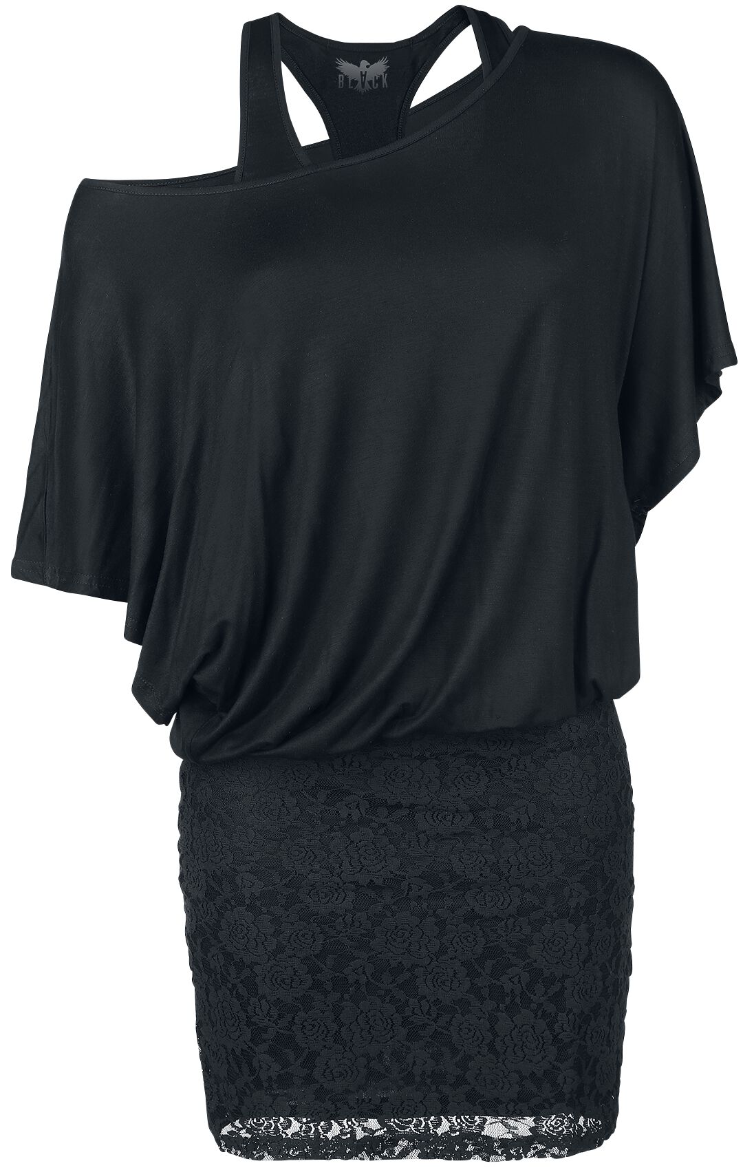 Black Premium by EMP - Gothic Kurzes Kleid - Hold On Loosely - XS bis 5XL - für Damen - Größe 4XL - schwarz von Black Premium by EMP
