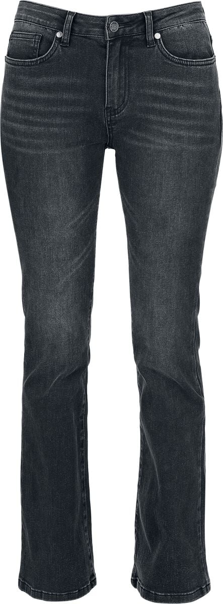 Black Premium by EMP Grace - Dunkelgraue Jeans mit Schlag Jeans grau in W34L32 von Black Premium by EMP