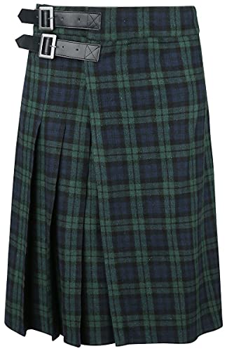 Black Premium by EMP Herren Blau/grüner Kilt mit seitlichen Schnallen S von Black Premium by EMP