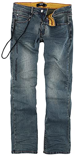 Black Premium by EMP Herren Blaue Jeans mit Kordel-Detail W32L32 von Black Premium by EMP