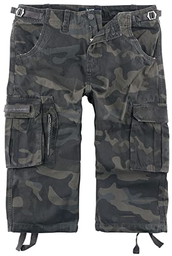 Black Premium by EMP Herren Camouflage Dreiviertel Cargoshose 3XL von Black Premium by EMP