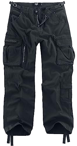 Black Premium by EMP Herren Schwarze Cargohose Army Vintage Trousers mit seitlichen Einschubtaschen XXL von Black Premium by EMP