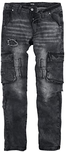 Black Premium by EMP Herren Schwarze Jeans im Destroyed-Look W34L34 von Black Premium by EMP