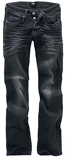 Black Premium by EMP Herren Schwarze Jeans mit Boot-Cut W29L30 von Black Premium by EMP