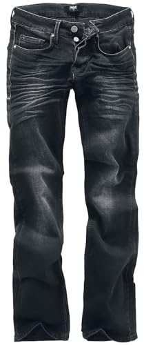 Black Premium by EMP Herren Schwarze Jeans mit Leichter Waschung W38L30 von Black Premium by EMP