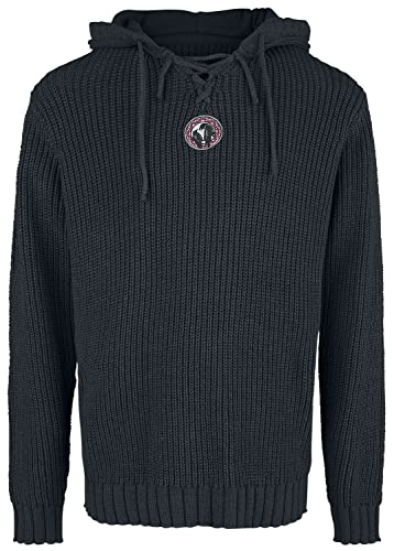 Black Premium by EMP Herren Schwarzer Kapuzenpullover mit Schnürung L von Black Premium by EMP