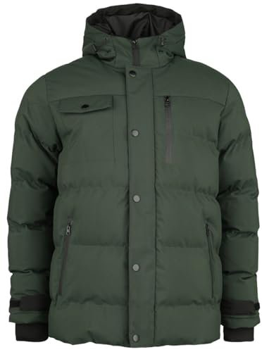 Black Premium by EMP Herren dunkelgrüne warm gefütterte Stepp-Winterjacke XL von Black Premium by EMP