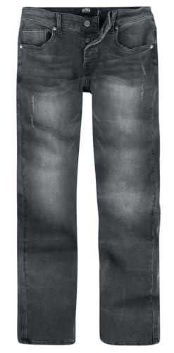 Black Premium by EMP Herren graue Loose Fit Jeans im 5-Pocket-Style W32L32 von Black Premium by EMP