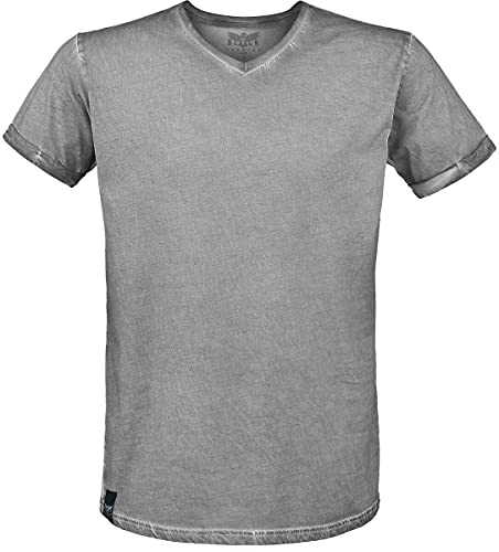 Black Premium by EMP Herren graues Basic Shirt im Vintage-Stil L von Black Premium by EMP