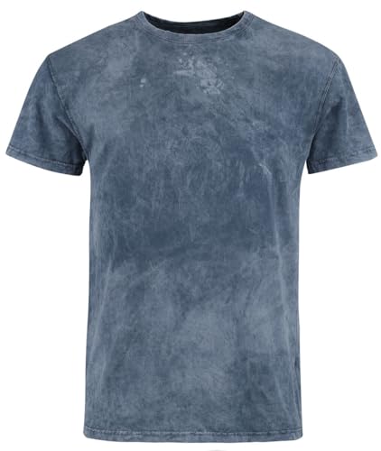 Black Premium by EMP Herren graues Basic T-Shirt in Batik-Optik L von Black Premium by EMP