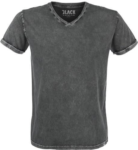 Black Premium by EMP Herren graues Vintage T-Shirt 4XL von Black Premium by EMP