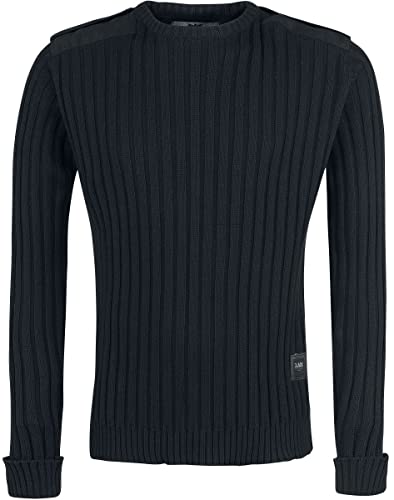 Black Premium by EMP Herren schwarzer Strickpullover 5XL von Black Premium by EMP