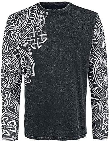Black Premium by EMP Herren schwarzes Langarmshirt mit Waschung und Print 3XL Black Premium by EMP Herren schwarzes Langarmshirt mit Waschung und Print 3XL von Black Premium by EMP