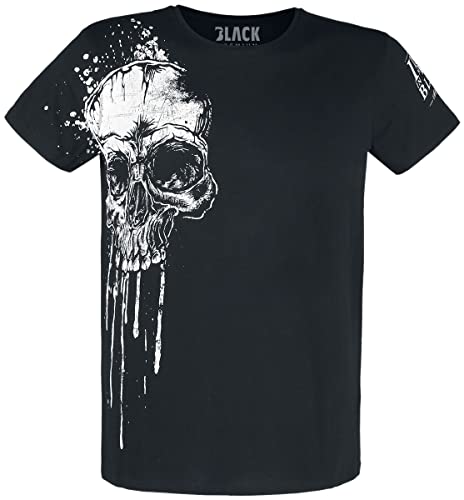 Black Premium by EMP Herren schwarzes T-Shirt mit Totenkopf-Print 5XL von Black Premium by EMP