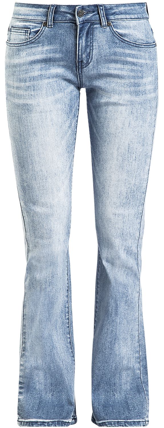 Black Premium by EMP Jeans - Grace - Hellblaue Jeans mit Waschung und Schlag - W26L32 bis W35L34 - für Damen - Größe W27L30 - hellblau von Black Premium by EMP