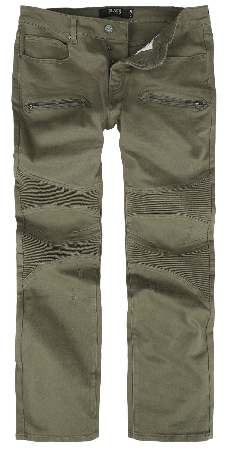 Black Premium by EMP Jeans - Johnny - W30L32 bis W34L34 - für Männer - Größe W32L32 - oliv von Black Premium by EMP