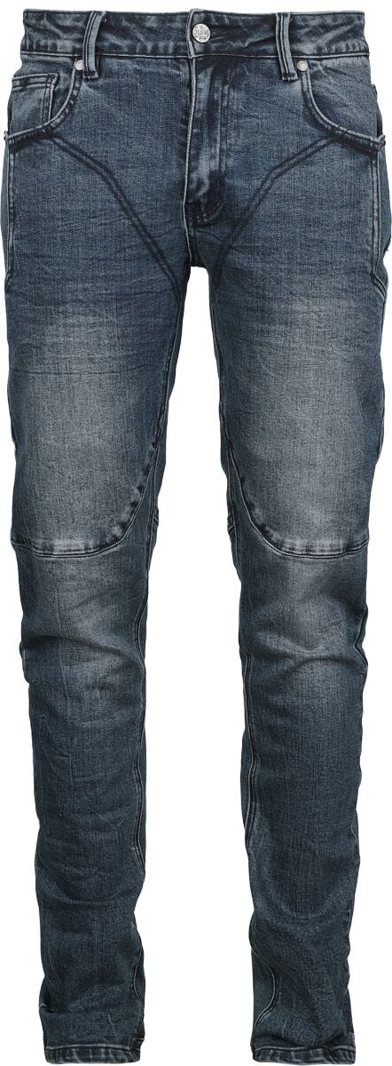 Black Premium by EMP Jeans - Pete Crinkled (Straight Fit) - W30L32 bis W34L34 - für Männer - Größe W32L32 - dunkelblau von Black Premium by EMP