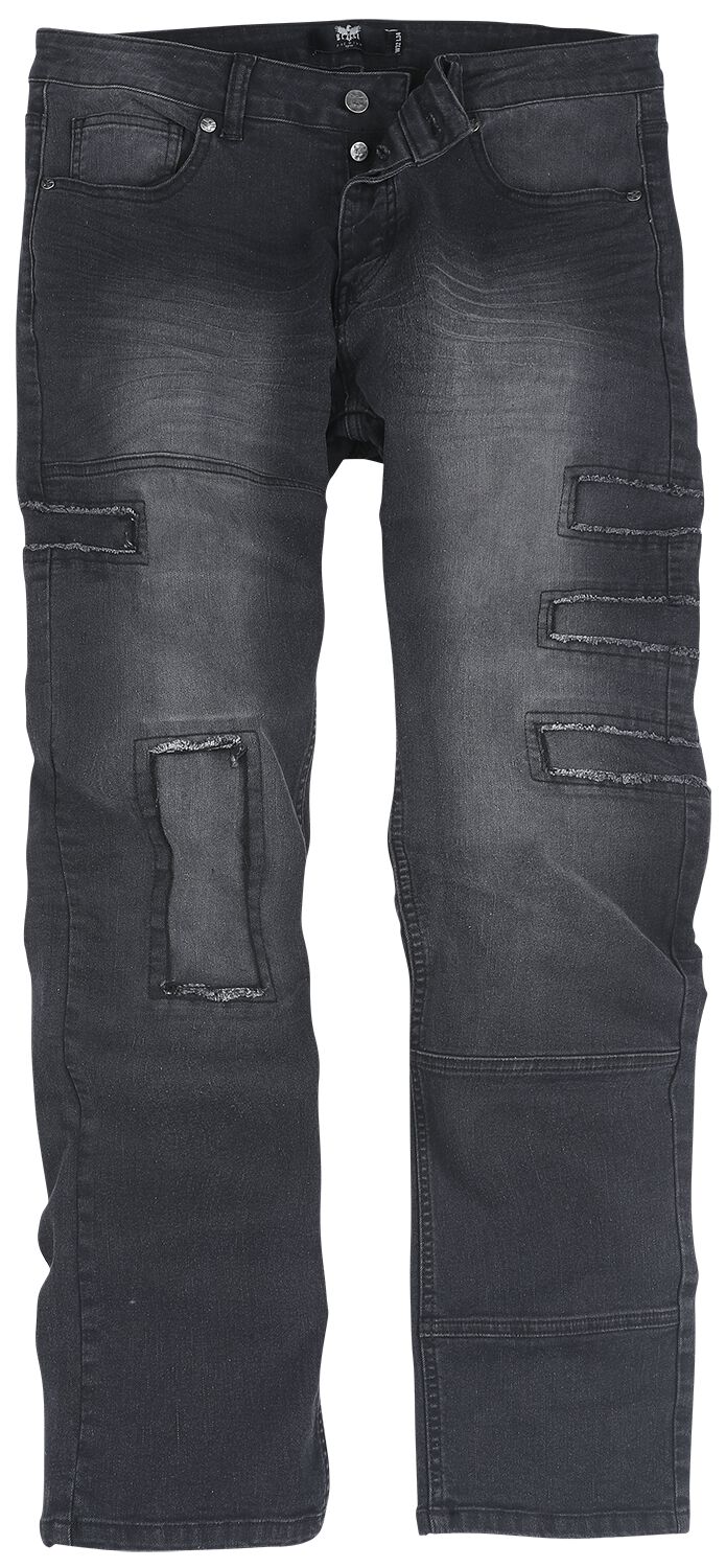 Black Premium by EMP Jeans with Destroyed Details Jeans schwarz in W33L34 von Black Premium by EMP