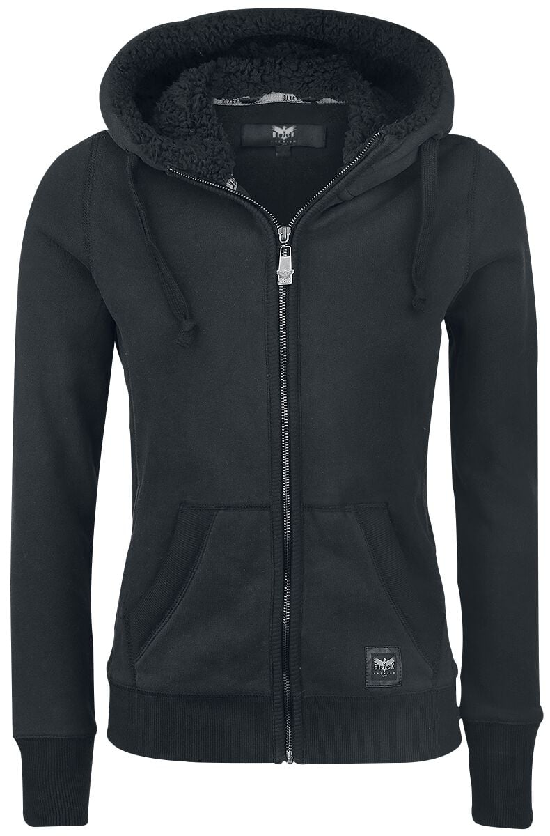 Black Premium by EMP Kapuzenjacke - Teddy Hooded Jacket - S bis 5XL - für Damen - Größe M - schwarz von Black Premium by EMP