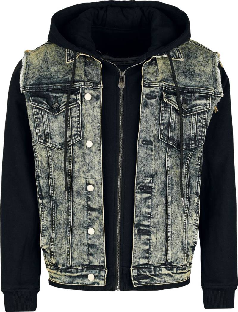 Black Premium by EMP  Kapuzenjacke schwarz blau in S von Black Premium by EMP