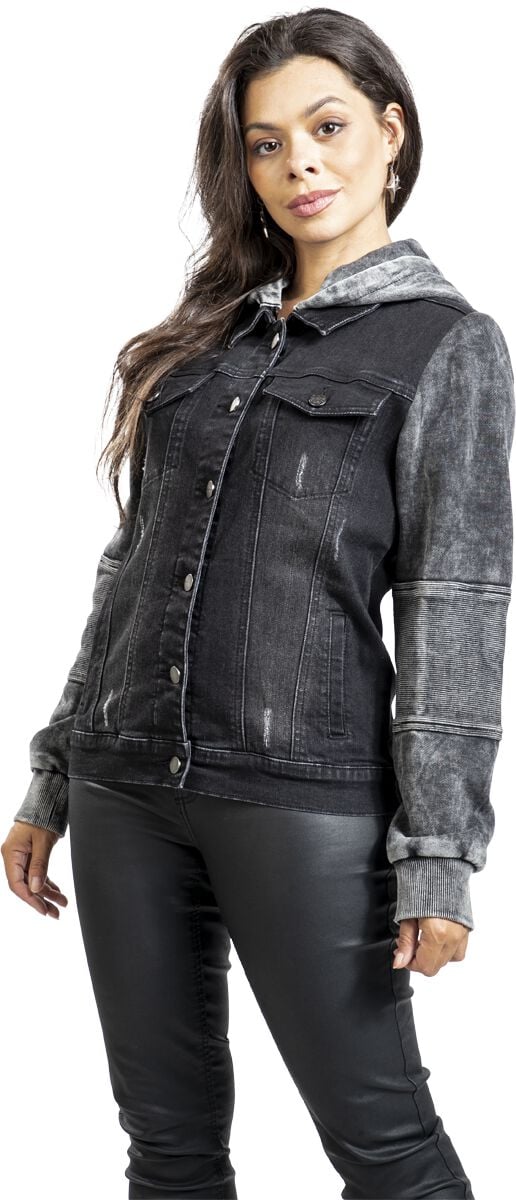 Black Premium by EMP  Kapuzenjacke schwarz grau in XXL von Black Premium by EMP