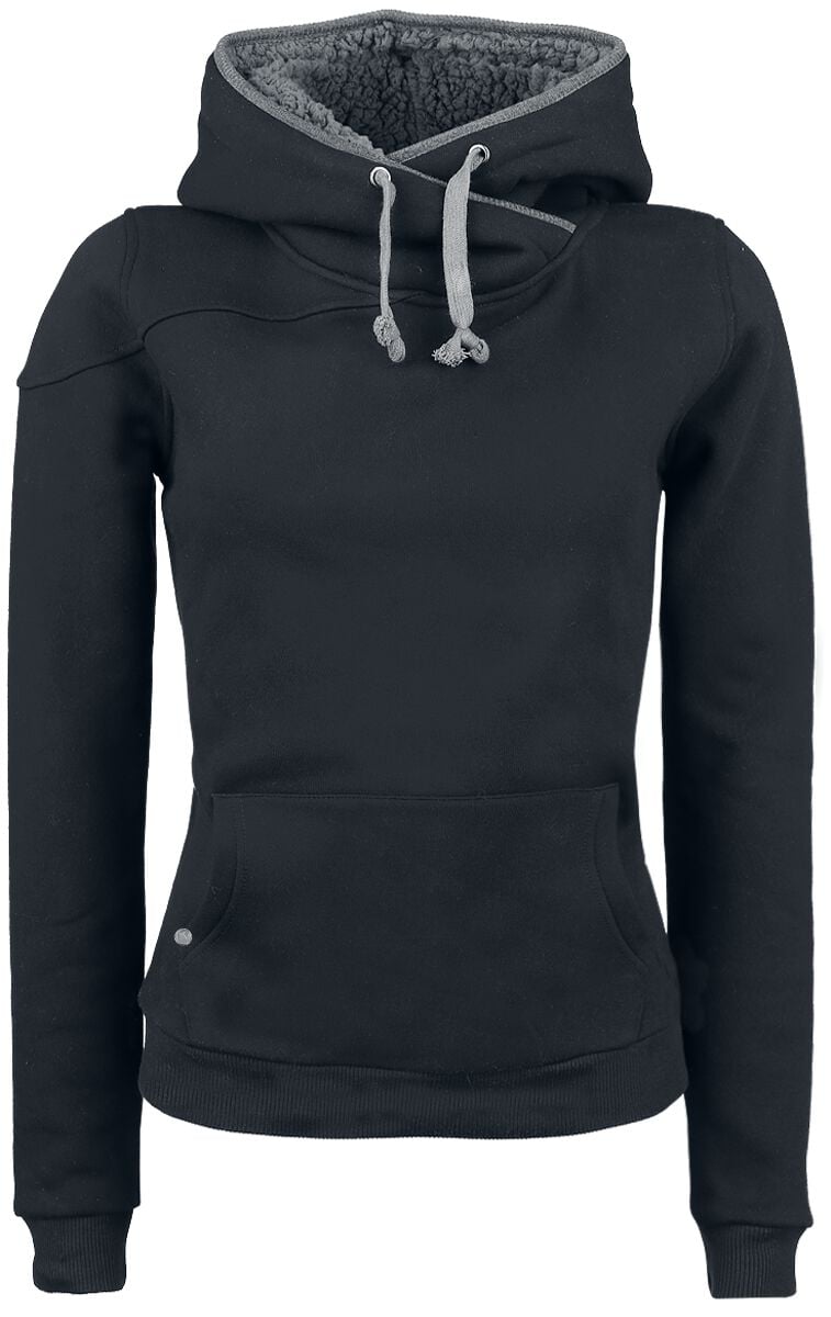 Black Premium by EMP Kapuzenpullover - Teddy Hoodie - S bis XXL - für Damen - Größe L - schwarz von Black Premium by EMP