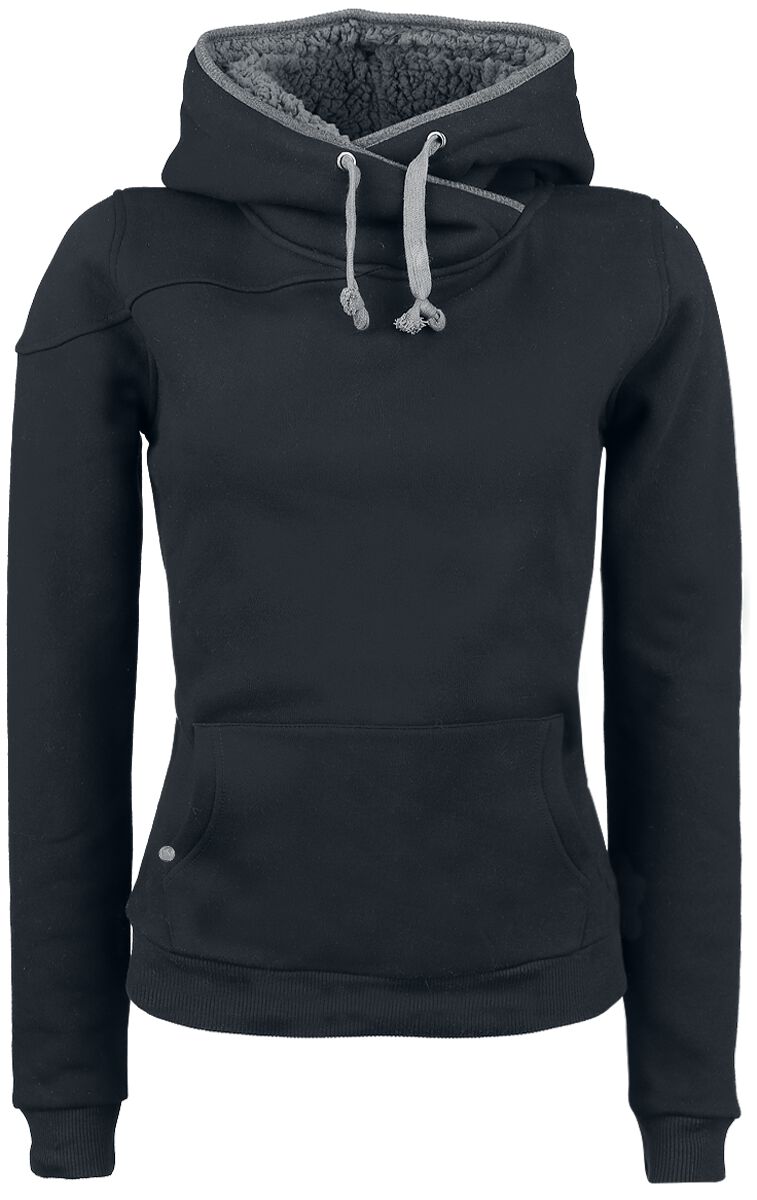 Black Premium by EMP Kapuzenpullover - Teddy Hoodie - S bis XXL - für Damen - Größe S - schwarz von Black Premium by EMP