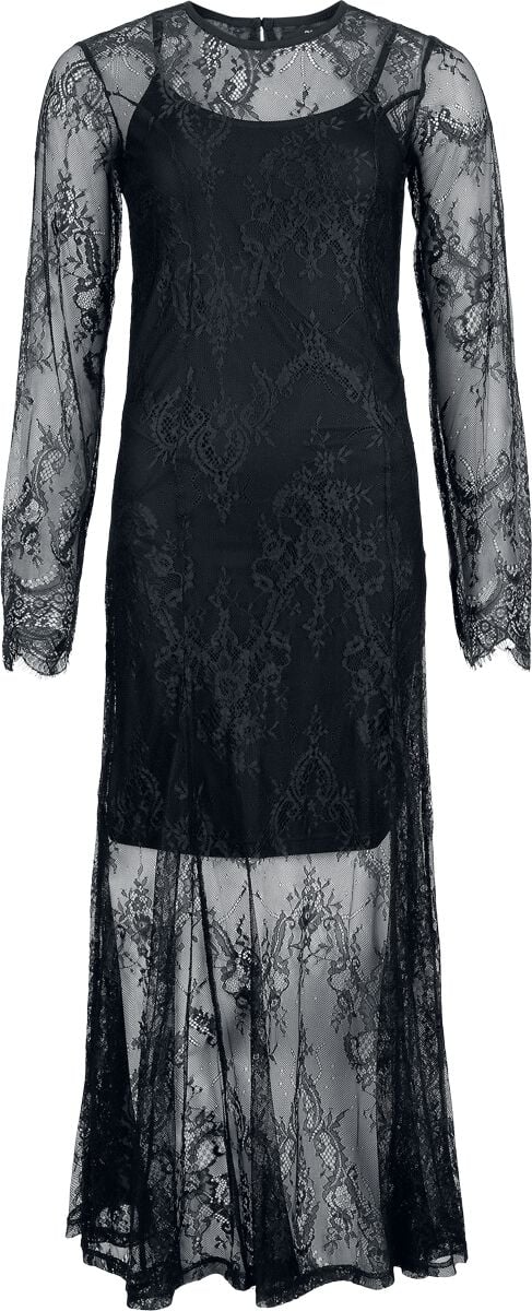 Black Premium by EMP Kleid lang - 2 In1 Kleid - S bis XXL - für Damen - Größe XXL - schwarz von Black Premium by EMP