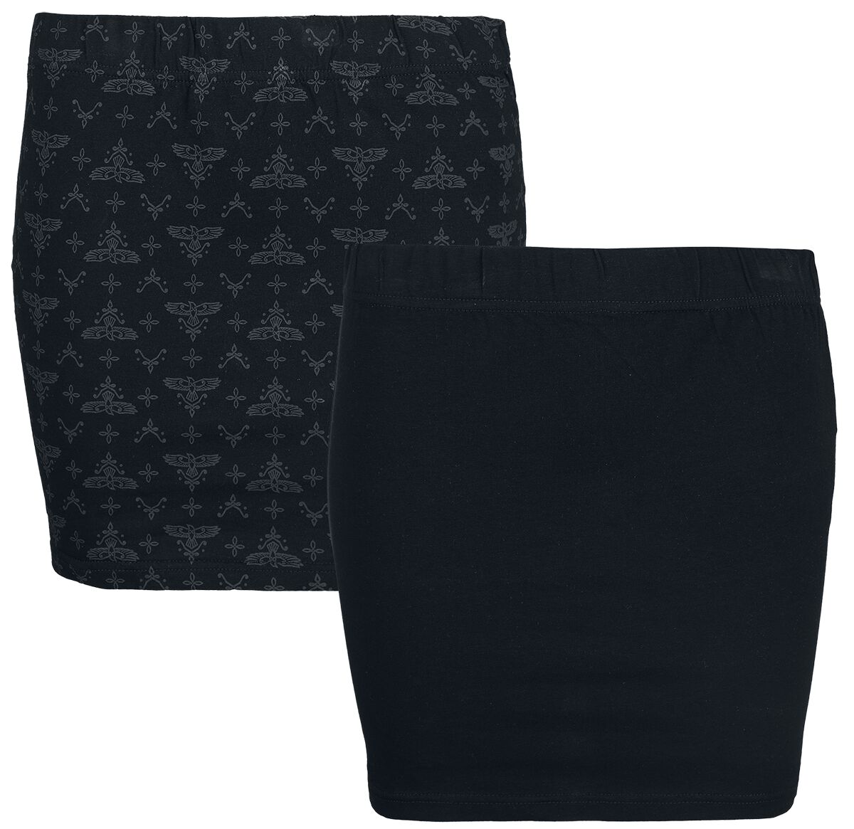 Black Premium by EMP Kurzer Rock - Double Pack - S bis XXL - für Damen - Größe M - schwarz von Black Premium by EMP