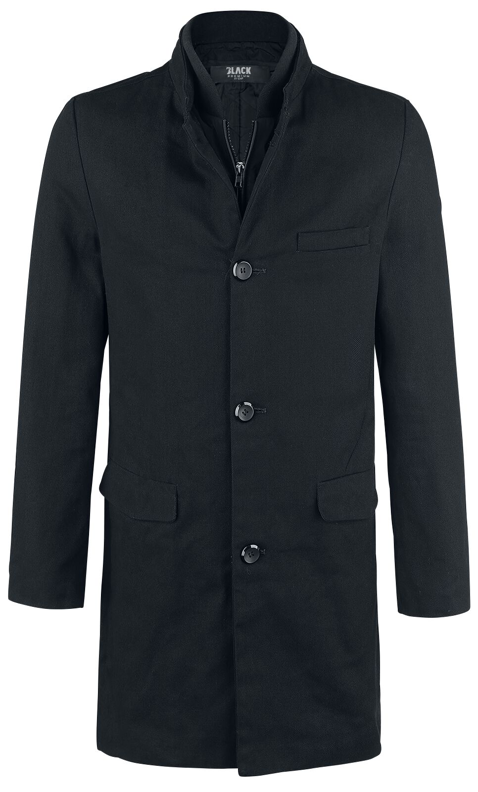 Black Premium by EMP Kurzmantel - Coat einreihig - M bis XL - für Männer - Größe L - schwarz von Black Premium by EMP