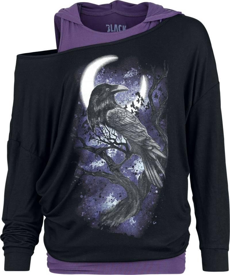 Black Premium by EMP Langarmshirt - Longsleeve  2 in 1 look - S bis L - für Damen - Größe S - schwarz von Black Premium by EMP