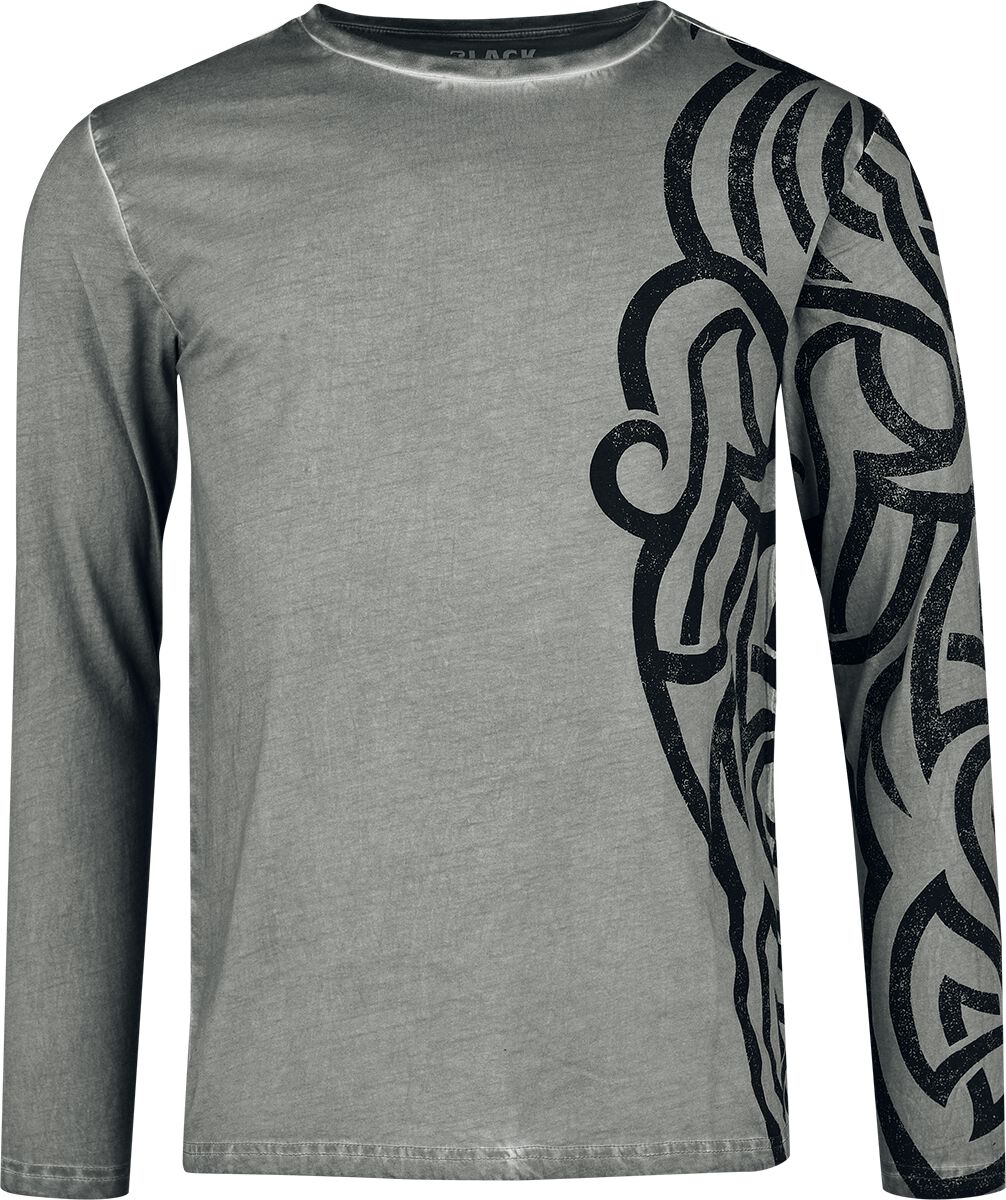 Black Premium by EMP Langarmshirt - Longsleeve with Ornaments - M bis XL - für Männer - Größe L - grau Black Premium by EMP Langarmshirt - Longsleeve with Ornaments - M bis XL - für Männer - Größe L - grau von Black Premium by EMP