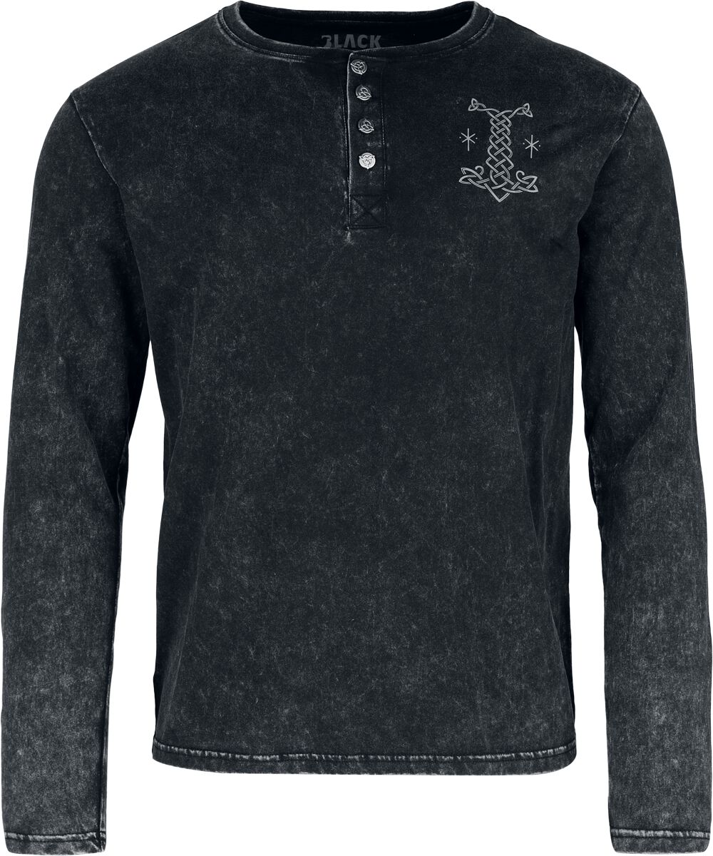 Black Premium by EMP Langarmshirt mit Knopfleiste und Waschung Langarmshirt schwarz in L Black Premium by EMP Langarmshirt mit Knopfleiste und Waschung Langarmshirt schwarz in L von Black Premium by EMP
