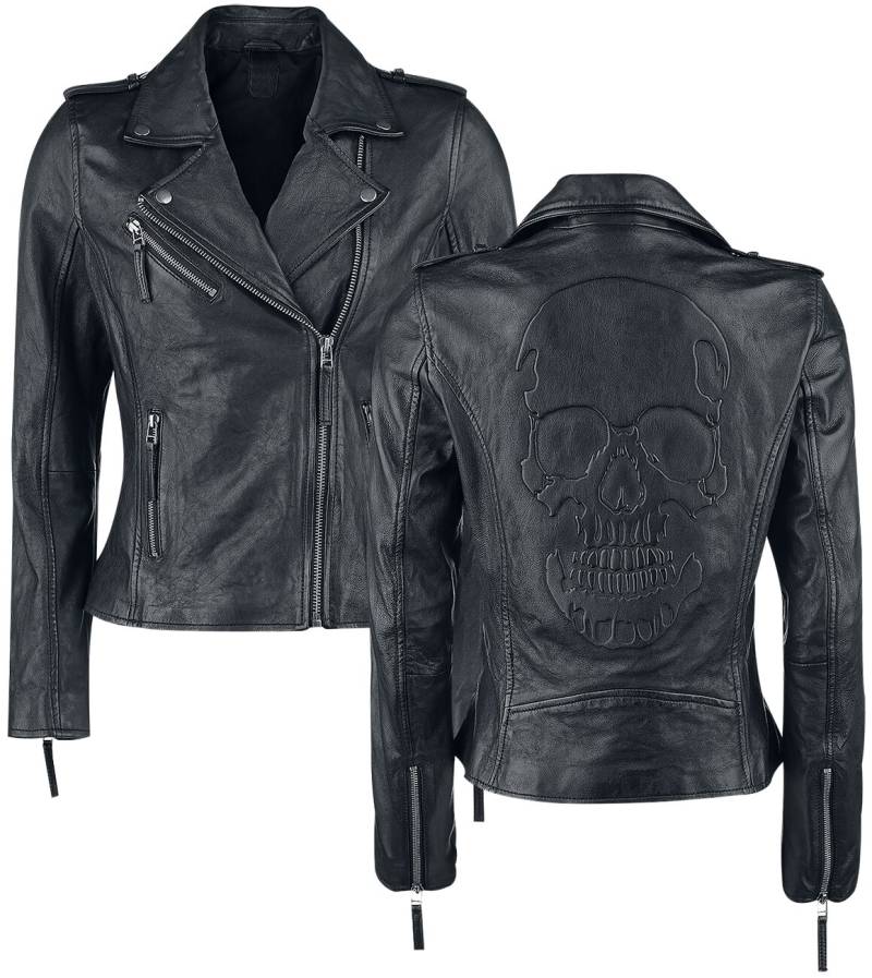 Black Premium by EMP Lederjacke - All Over The Road - S bis 5XL - für Damen - Größe 3XL - schwarz von Black Premium by EMP
