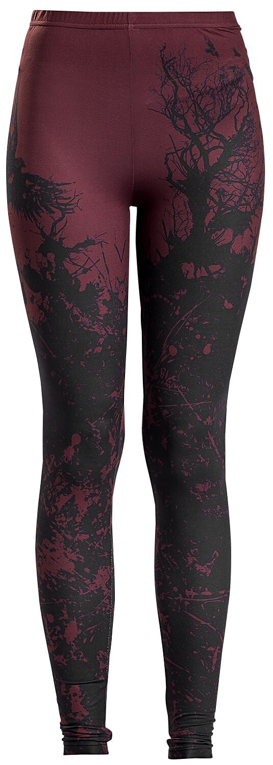 Black Premium by EMP Leggings - Built For Comfort - XS bis 4XL - für Damen - Größe S - schwarz/rot von Black Premium by EMP