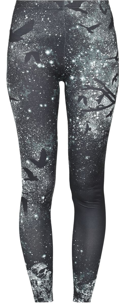 Black Premium by EMP Leggings - Leggings with Sky and Raven - S bis XXL - für Damen - Größe S - schwarz von Black Premium by EMP