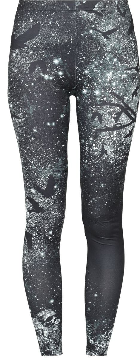 Black Premium by EMP Leggings - Leggings with Sky and Raven - S bis XXL - für Damen - Größe XXL - schwarz von Black Premium by EMP